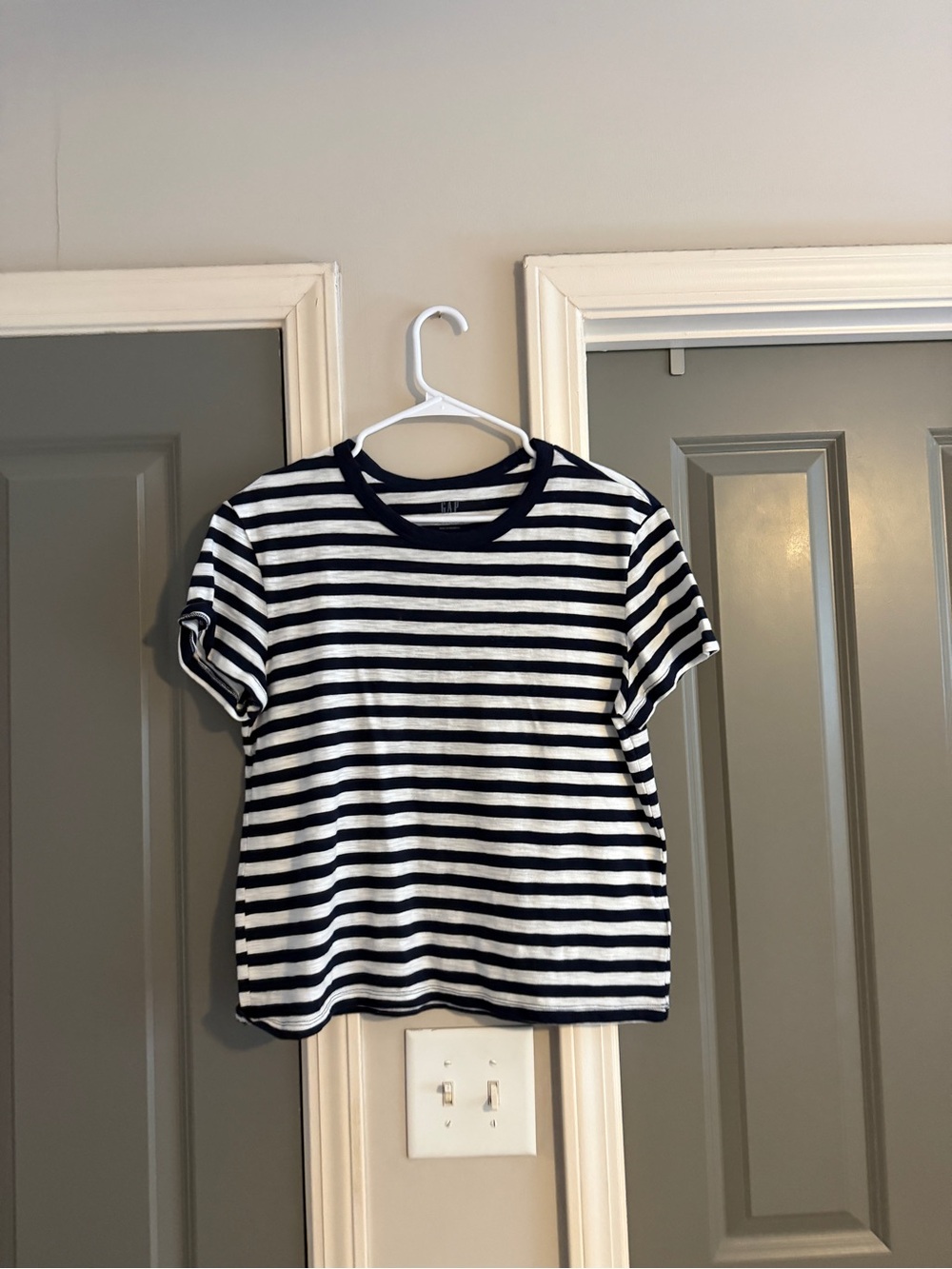 Striped Navy & White Kids Tee